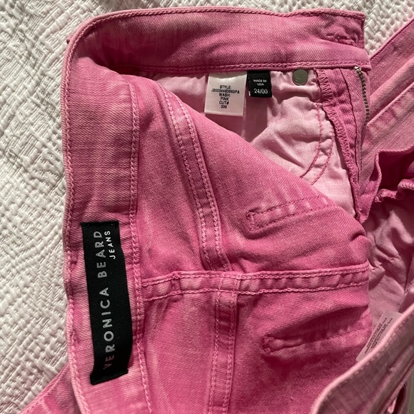 Brand New Veronica Beard Size 24 Pink Kate Skinny Jeans - Picture 5 of 5